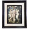 Foto de um(a) Impressão antiga “As Três Graças”, com moldura, da categoria de Arte têxtil. Antiga impressão com moldura de madeira.“As Três Graças”Mede: 62x54cm. Vendido no marketplace Trésors.