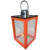 Foto de um(a) Lanterna Decorativa Porta-Velas em Madeira Laranja e Aço Inox, da categoria de Sinalizadores. Adicione um toque de sofisticação e cor ao seu ambiente com esta belíssima Lanterna Decorativa. Unindo a robustez da madeira... Vendido no marketplace Trésors.
