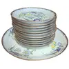 Foto de um(a) Conjunto de Sobremesa em Porcelana - 13 Peças - Decor Faisões e Flores, da categoria de Conjuntos de servir. Belíssimo jogo de sobremesa composto por 13 peças, confeccionado em porcelana de alta qualidade com acabamento em fundo... Vendido no marketplace Trésors.