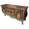 Foto de um(a) Balcão Buffet Bombê Antigo em Madeira Nobre com Marchetaria e Bronze, da categoria de Aparadores e Buffet. Excepcional Balcão Buffet Bombê com Rica Marchetaria e Bronze Uma obra-prima do mobiliário clássico, este balcão buffet une... Vendido no marketplace Trésors.