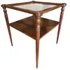 Foto de um(a) Mesa Lateral de Canto em Madeira com Tampo de Vidro e Etiqueta de Fábrica, da categoria de Mesas laterais. Vendido no marketplace Trésors.
