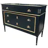 Foto de um(a) Cômoda Clássica com 3 Gavetas, Bronze e Detalhes Dourados, da categoria de Cômodas e Sapateira. Vendido no marketplace Trésors.