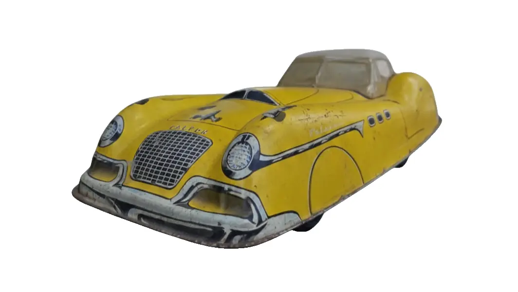 Foto de um(a) Carrinho Americano Marx Falcon, da categoria de Carros e caminhões de brinquedo. Autêntico carrinho americano da renomada fabricante Marx, produzido entre as décadas de 1940 e 1950. Peça original de época,... Vendido no marketplace Trésors.
