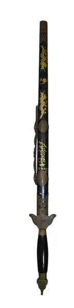 Foto de um(a) Espada Oriental Decorativa, da categoria de Armas e armaduras. Exclusiva espada ornamental com detalhes gravados e ornamentos tradicionais. Esta peça é o item de destaque que faltava no... Mostrado de uma perspectiva diferente. Vendido no marketplace Trésors.