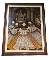 Foto de um(a) Pintura Elayne, da categoria de Pinturas. Óleo sobre tela. Vendido no marketplace Trésors.
