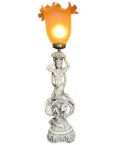 Foto de um(a) Escultura e luminária em pó de mármore representando Deusa mitológica, da categoria de Abajures. Escultura luminária em pó de mármore, representando Deusa mitológica. Vendido no marketplace Trésors.