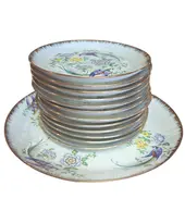 Foto de um(a) Conjunto de Sobremesa em Porcelana - 13 Peças - Decor Faisões e Flores, da categoria de Conjuntos de servir. Belíssimo jogo de sobremesa composto por 13 peças, confeccionado em porcelana de alta qualidade com acabamento em fundo... Vendido no marketplace Trésors.