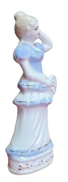 Foto de um(a) Biscuit Figura Feminina em Porcelana, da categoria de Modelos e estatuetas. Magnífica figura feminina em porcelana biscuit, caracterizada pelo acabamento fosco e toque aveludado que realça a riqueza... Mostrado de uma perspectiva diferente. Vendido no marketplace Trésors.