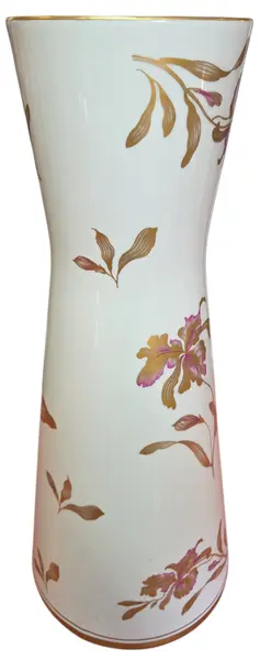 Foto de um(a) Vaso em Porcelana Saller - Decoração Floral e Filete a Ouro, da categoria de Vasos. Este elegante vaso em porcelana é uma peça de destaque para colecionadores e amantes de decoração clássica. Com um design... Mostrado de uma perspectiva diferente. Vendido no marketplace Trésors.