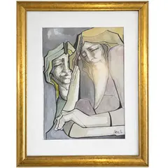 Foto de um(a) Ricardo — Moreno Blanco, da categoria de Pinturas. Este quadro retrata Ricardo em uma composição que explora contrastes sutis entre tons de pele, identidade e expressão. A... Vendido no marketplace Trésors.