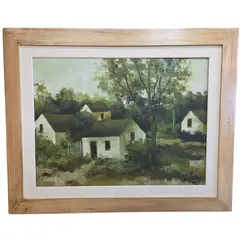 Foto de um(a) Quadro Pintura a Óleo Paisagem Rural de Fernando Ikoma – Assinado, da categoria de Pinturas. Bela e expressiva obra de arte do renomado artista paranaense Fernando Ikoma, conhecido tanto por sua trajetória marcante... Vendido no marketplace Trésors.