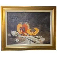 Foto de um(a) Quadro Pintura - Natureza morta em OST - James Christian (1,02 x 0,85), da categoria de Pinturas. James Christian (1,02 x 0,85). Vendido no marketplace Trésors.