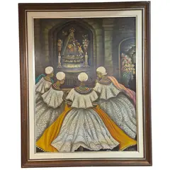 Foto de um(a) Quadro Pintura Elayne, da categoria de Pinturas. Óleo sobre tela. Vendido no marketplace Trésors.