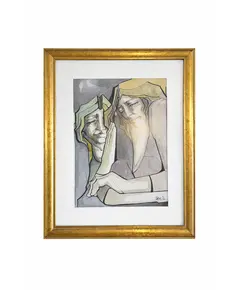 Foto de um(a) Ricardo — Moreno Blanco, da categoria de Pinturas. Este quadro retrata Ricardo em uma composição que explora contrastes sutis entre tons de pele, identidade e expressão. A... Vendido no marketplace Trésors.