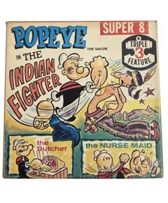 Foto de um(a) Filme Super 8 Popeye Indian Fighter, da categoria de Projetores. Filmes Super 8 americanos, originais de época, destinados a projeção e coleção. Peças que representam um importante capítulo... Vendido no marketplace Trésors.