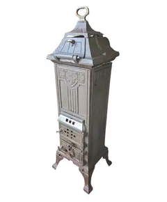 Foto de um(a) Antiga Salamandra de Coluna em Ferro Fundido, da categoria de Outros colecionáveis. Vendido no marketplace Trésors.