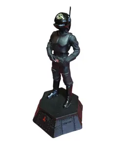 Foto de um(a) Estátua Articulada Star Wars Imperial Gunner - Peça de Xadrez Colecionável (Peão Preto) - Pintado à Mão, da categoria de Figuras de ação. Adicione uma peça de precisão e autoridade imperial à sua coleção com esta estátua do Imperial Gunner. Esta figura detalhada... Vendido no marketplace Trésors.