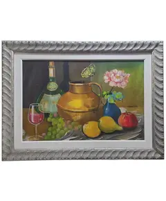 Foto de um(a) Quadro Pintura Érico da Silva - 2002, da categoria de Pinturas. Acrílica sobre tela do grande artista paranaense Érico da Silva. Vendido no marketplace Trésors.