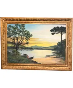 Foto de um(a) Quadro schuwaloff - 1962, da categoria de Pinturas. Quadro schuwaloff - 1962R$3.490,00Em até 6x sem juros! Medidas:95x70cm. Vendido no marketplace Trésors.