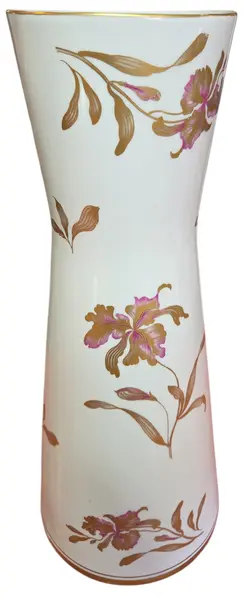 Foto de um(a) Vaso em Porcelana Saller - Decoração Floral e Filete a Ouro, da categoria de Vasos. Este elegante vaso em porcelana é uma peça de destaque para colecionadores e amantes de decoração clássica. Com um design... Mostrado de uma perspectiva diferente. Vendido no marketplace Trésors.