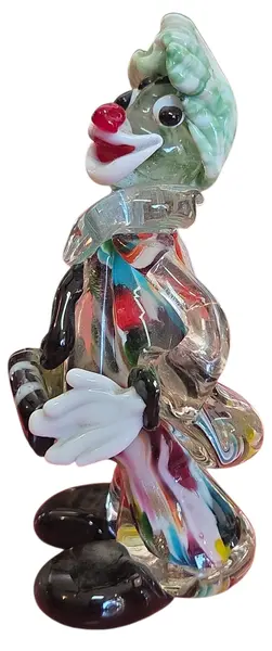 Foto de um(a) Escultura Palhaço Músico em Vidro Murano, da categoria de Escultura. Encantadora escultura vintage de palhaço músico confeccionada em autêntico vidro Murano. Uma peça colecionável clássica da... Mostrado de uma perspectiva diferente. Vendido no marketplace Trésors.