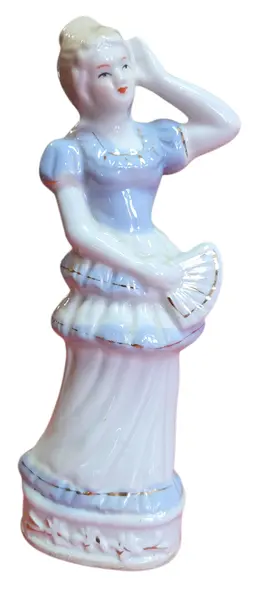 Foto de um(a) Biscuit Figura Feminina em Porcelana, da categoria de Modelos e estatuetas. Magnífica figura feminina em porcelana biscuit, caracterizada pelo acabamento fosco e toque aveludado que realça a riqueza... Mostrado de uma perspectiva diferente. Vendido no marketplace Trésors.