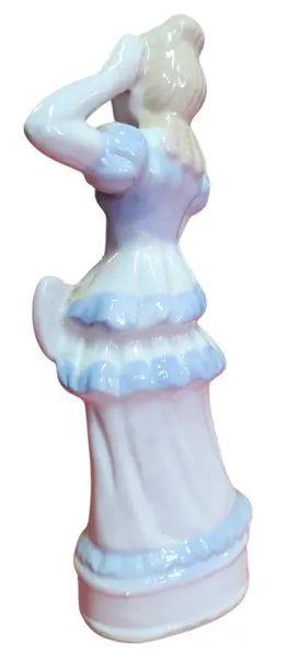 Foto de um(a) Biscuit Figura Feminina em Porcelana, da categoria de Modelos e estatuetas. Magnífica figura feminina em porcelana biscuit, caracterizada pelo acabamento fosco e toque aveludado que realça a riqueza... Mostrado de uma perspectiva diferente. Vendido no marketplace Trésors.