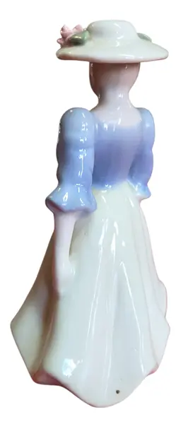 Foto de um(a) Biscuit em Porcelana, da categoria de Modelos e estatuetas. Magnífica figura feminina em porcelana biscuit, caracterizada pelo acabamento fosco e toque aveludado que realça a riqueza... Mostrado de uma perspectiva diferente. Vendido no marketplace Trésors.