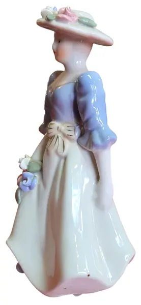 Foto de um(a) Biscuit em Porcelana, da categoria de Modelos e estatuetas. Magnífica figura feminina em porcelana biscuit, caracterizada pelo acabamento fosco e toque aveludado que realça a riqueza... Mostrado de uma perspectiva diferente. Vendido no marketplace Trésors.