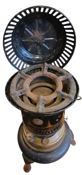 Foto de um(a) Raro Fogareiro Ditmar Austríaco Vintage, da categoria de Outros colecionáveis. Apresento esta magnífica peça de história industrial: um fogareiro Ditmar, fabricado na Áustria durante a década de 30.... Mostrado de uma perspectiva diferente. Vendido no marketplace Trésors.