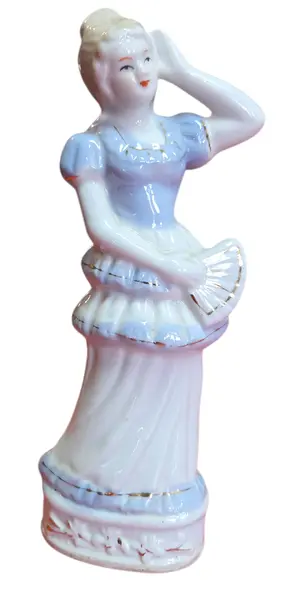 Foto de um(a) Biscuit Figura Feminina em Porcelana, da categoria de Modelos e estatuetas. Magnífica figura feminina em porcelana biscuit, caracterizada pelo acabamento fosco e toque aveludado que realça a riqueza... Vendido no marketplace Trésors.
