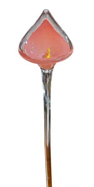 Foto de um(a) Flor Copo-de-Leite em Cristal Murano – Rosa e Dourado, da categoria de Outros colecionáveis. Exclusiva escultura artística em cristal tipo Murano, modelada à mão representando uma delicada flor (estilo Copo-de-Leite).... Mostrado de uma perspectiva diferente. Vendido no marketplace Trésors.