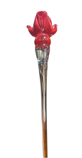 Foto de um(a) Flor de Cristal Artesanal Blumenau "Astros" – Vermelha Vibrante e Haste de Vidro Curva, da categoria de Outros colecionáveis. Exclusiva escultura artística em cristal tipo Murano, fabricada artesanalmente pela renomada marca brasileira "Astros",... Mostrado de uma perspectiva diferente. Vendido no marketplace Trésors.