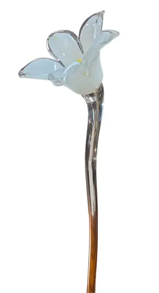 Foto de um(a) Flor Decorativa em Cristal Murano - Branca, da categoria de Outros colecionáveis. Elegante flor decorativa artesanal, modelada à mão em cristal Murano. Esta peça une o charme do design orgânico com a... Mostrado de uma perspectiva diferente. Vendido no marketplace Trésors.