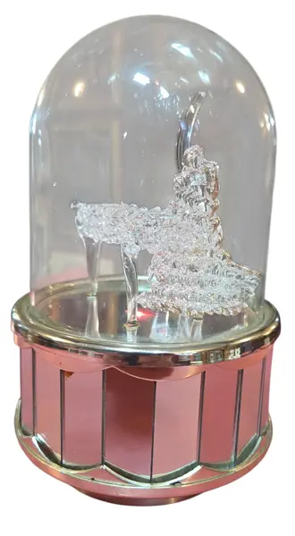 Foto de um(a) Antiga Caixa de Música com Redoma de Vidro e LED, da categoria de Outros formatos de áudio . Esta belíssima caixa de música é uma peça decorativa clássica, perfeita para colecionadores ou para presentear com... Vendido no marketplace Trésors.