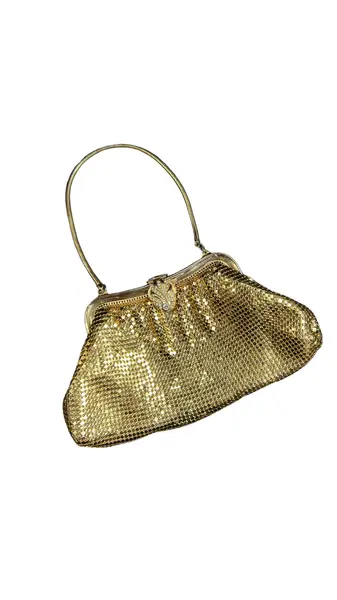 Foto de um(a) Bolsa Malha de Metal Dourada, da categoria de Bolsas. Bolsa em mesh (malha metálica), tipo wristlet, dourada, está em perfeito estado de conservação, aparenta sem uso, contém... Vendido no marketplace Trésors.