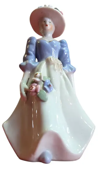 Foto de um(a) Biscuit em Porcelana, da categoria de Modelos e estatuetas. Magnífica figura feminina em porcelana biscuit, caracterizada pelo acabamento fosco e toque aveludado que realça a riqueza... Mostrado de uma perspectiva diferente. Vendido no marketplace Trésors.