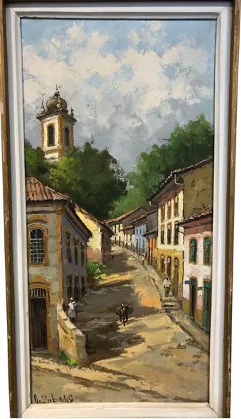 Foto de um(a) Quadro Anna Haupt Dubsky, da categoria de Pinturas. Quadro Anna Haupt DubskyR$1.890,00Em até 6x sem juros! Medidas:78x48. Mostrado de uma perspectiva diferente. Vendido no marketplace Trésors.