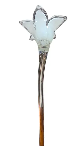 Foto de um(a) Flor Decorativa em Cristal Murano - Branca, da categoria de Outros colecionáveis. Elegante flor decorativa artesanal, modelada à mão em cristal Murano. Esta peça une o charme do design orgânico com a... Mostrado de uma perspectiva diferente. Vendido no marketplace Trésors.