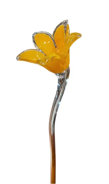 Foto de um(a) Flor Decorativa em Cristal Murano - Amarelo Ouro, da categoria de Outros colecionáveis. Elegante flor decorativa artesanal, modelada à mão em cristal Murano. Esta peça une o charme do design orgânico com a... Mostrado de uma perspectiva diferente. Vendido no marketplace Trésors.