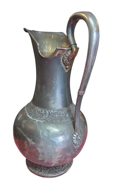 Foto de um(a) Rara Jarra em Estanho Século XIX - Decoração Europeia Antiga, da categoria de Jarros. Relíquia em Estanho do Século XIX Esta imponente jarra em estanho é um exemplar autêntico do século XIX, apresentando o... Mostrado de uma perspectiva diferente. Vendido no marketplace Trésors.