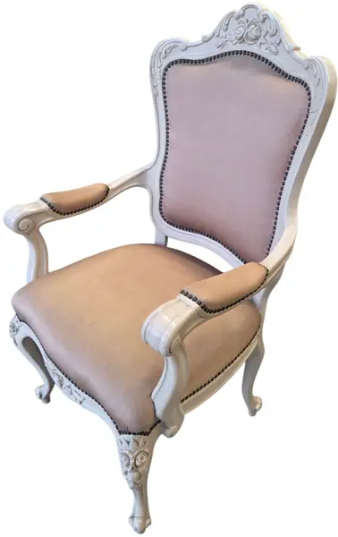 Foto de um(a) Par de Poltronas Luis XV brancas, da categoria de Poltronas. Par de Poltronas Luis XV BrancasEm ótimo estado de conservação!. Vendido no marketplace Trésors.