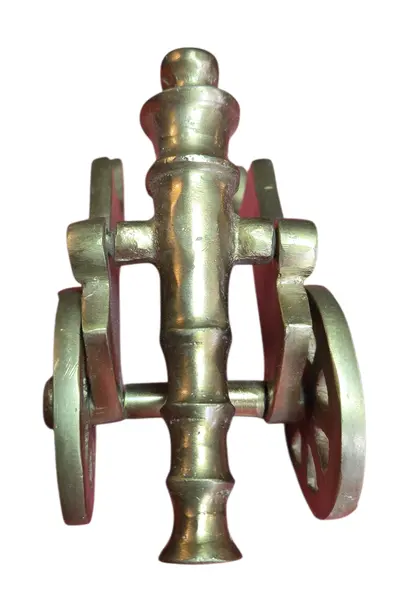 Foto de um(a) Miniatura de Canhão em Bronze Maciço, da categoria de Outros colecionáveis. Peça decorativa de canhão antigo, confeccionada inteiramente em bronze. Uma peça que une robustez e detalhamento, ideal para... Mostrado de uma perspectiva diferente. Vendido no marketplace Trésors.