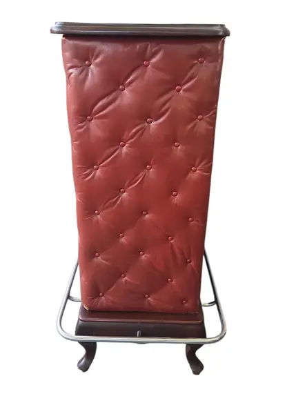 Foto de um(a) Relíquia Anos 60: Bar em Imbuia, Courvin de Época e Piseira de Metal, da categoria de Bares. Uma verdadeira obra de arte para sua casa. Este barzinho exclusivo transporta você diretamente para a sofisticação dos anos... Mostrado de uma perspectiva diferente. Vendido no marketplace Trésors.