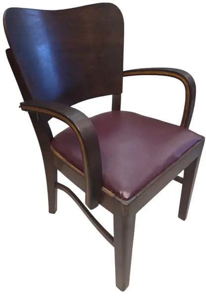 Foto de um(a) Cadeira Cimo em Imbuia, da categoria de Outras cadeiras . Relíquia do Design Brasileiro: Cadeira Móveis Cimo Encante seu ambiente com uma peça autêntica da história do mobiliário... Mostrado de uma perspectiva diferente. Vendido no marketplace Trésors.
