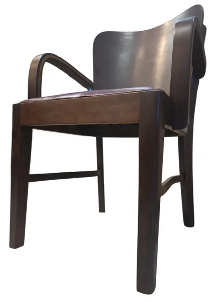 Foto de um(a) Cadeira Cimo em Imbuia, da categoria de Outras cadeiras . Relíquia do Design Brasileiro: Cadeira Móveis Cimo Encante seu ambiente com uma peça autêntica da história do mobiliário... Mostrado de uma perspectiva diferente. Vendido no marketplace Trésors.