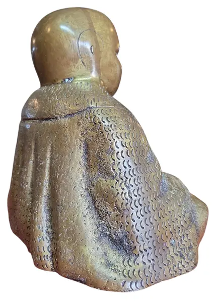 Foto de um(a) Estátua Buda em Bronze Maciço, da categoria de Escultura. Traga paz e sofisticação para o seu ambiente com este Buda em bronze. Uma peça pesada, com acabamento detalhado e pátina... Mostrado de uma perspectiva diferente. Vendido no marketplace Trésors.