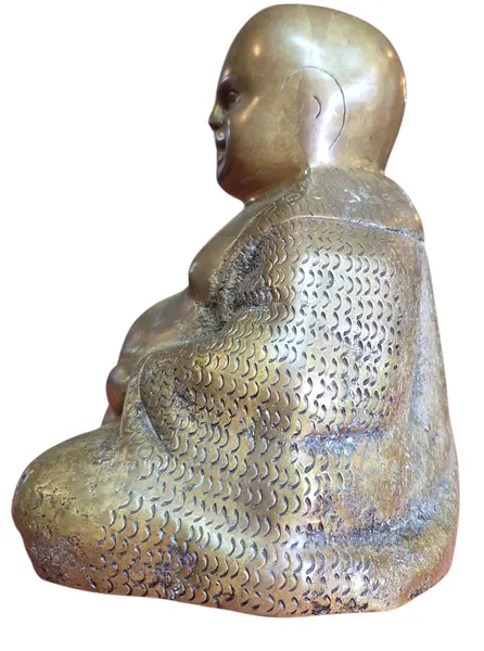 Foto de um(a) Estátua Buda em Bronze Maciço, da categoria de Escultura. Traga paz e sofisticação para o seu ambiente com este Buda em bronze. Uma peça pesada, com acabamento detalhado e pátina... Mostrado de uma perspectiva diferente. Vendido no marketplace Trésors.