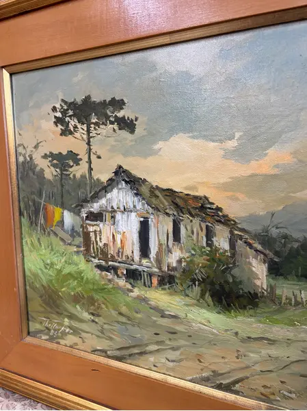 Foto de um(a) Egenolf Theilacker - 1983, da categoria de Pinturas. Óleo sobre tela de 1983 do grande artista Egenolf Theilacker. Mostrado de uma perspectiva diferente. Vendido no marketplace Trésors.