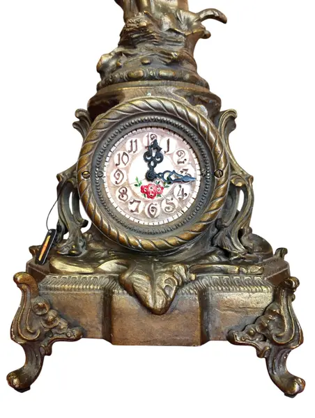 Foto de um(a) Relógio Escultura Feminina em Petit Bronze, da categoria de Relógios de mesa. Mostrado de uma perspectiva diferente. Vendido no marketplace Trésors.